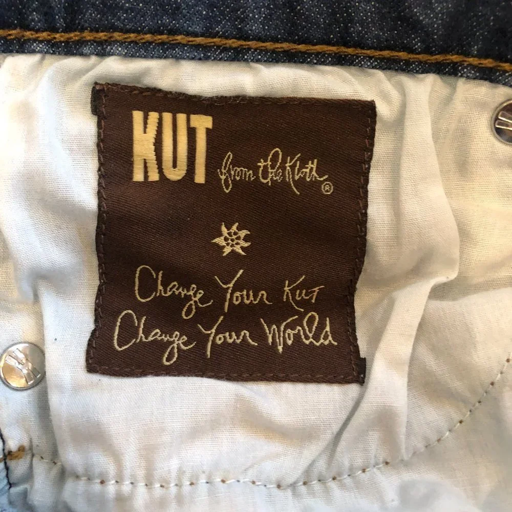 Kut From The Kloth Mid Rise Distressed Boyfriend Jeans Women's Pants - Picture 6 of 13